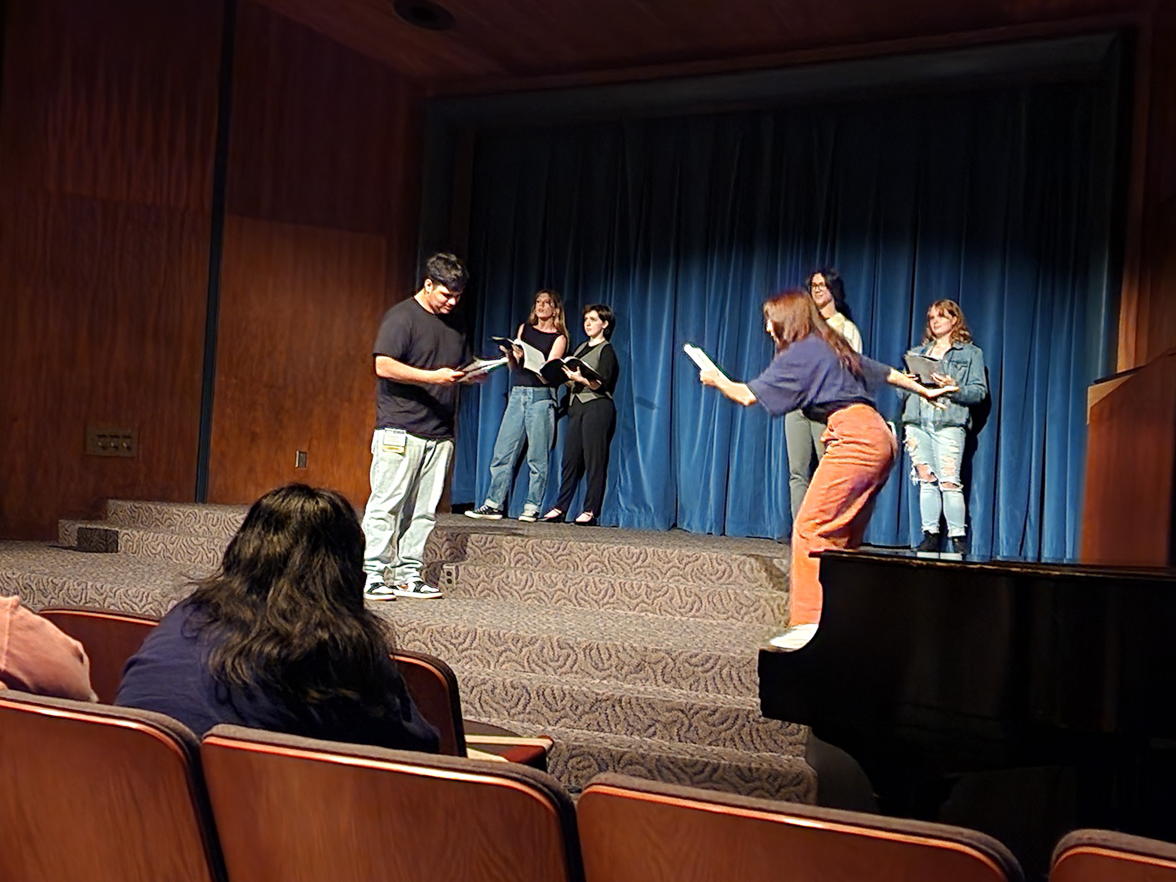 Larry and Doctor Bell inin"Timeline'd!" at International thespian Festival in Bloomington, Indiana