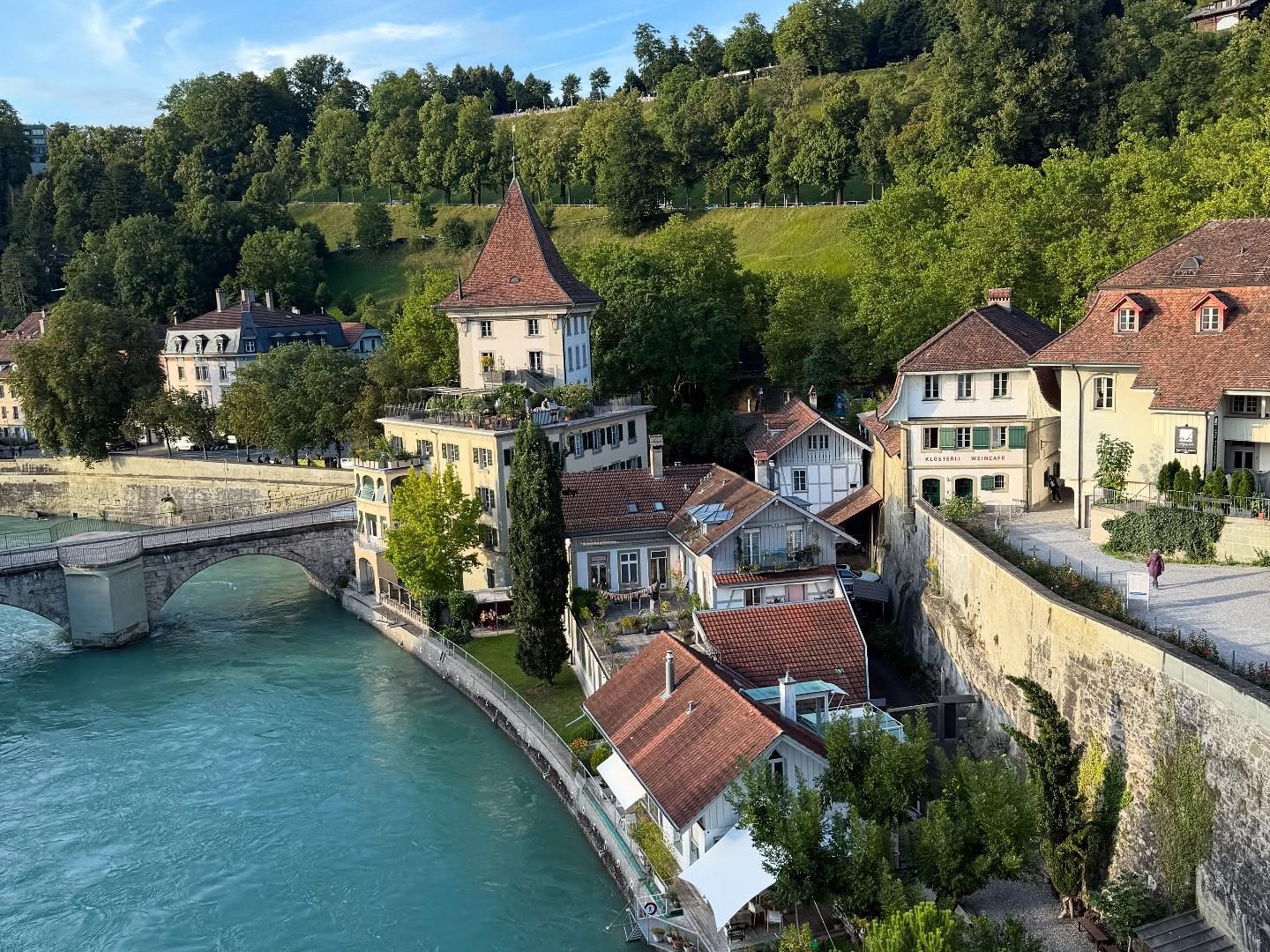Bern, Switzerland as viewed from a bridge