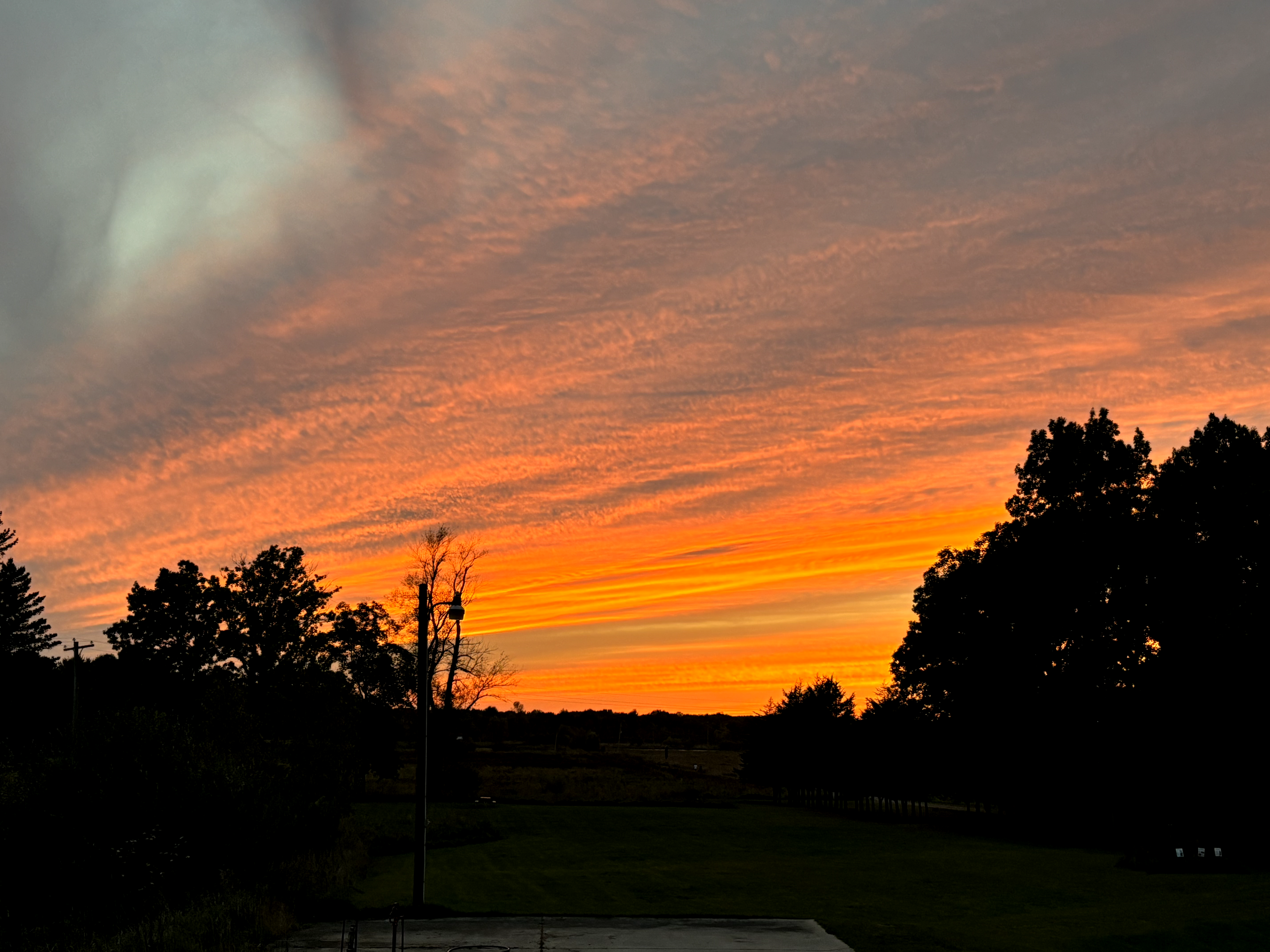 Sunset at Corey Marsh Ecological Research Center (CMERC)