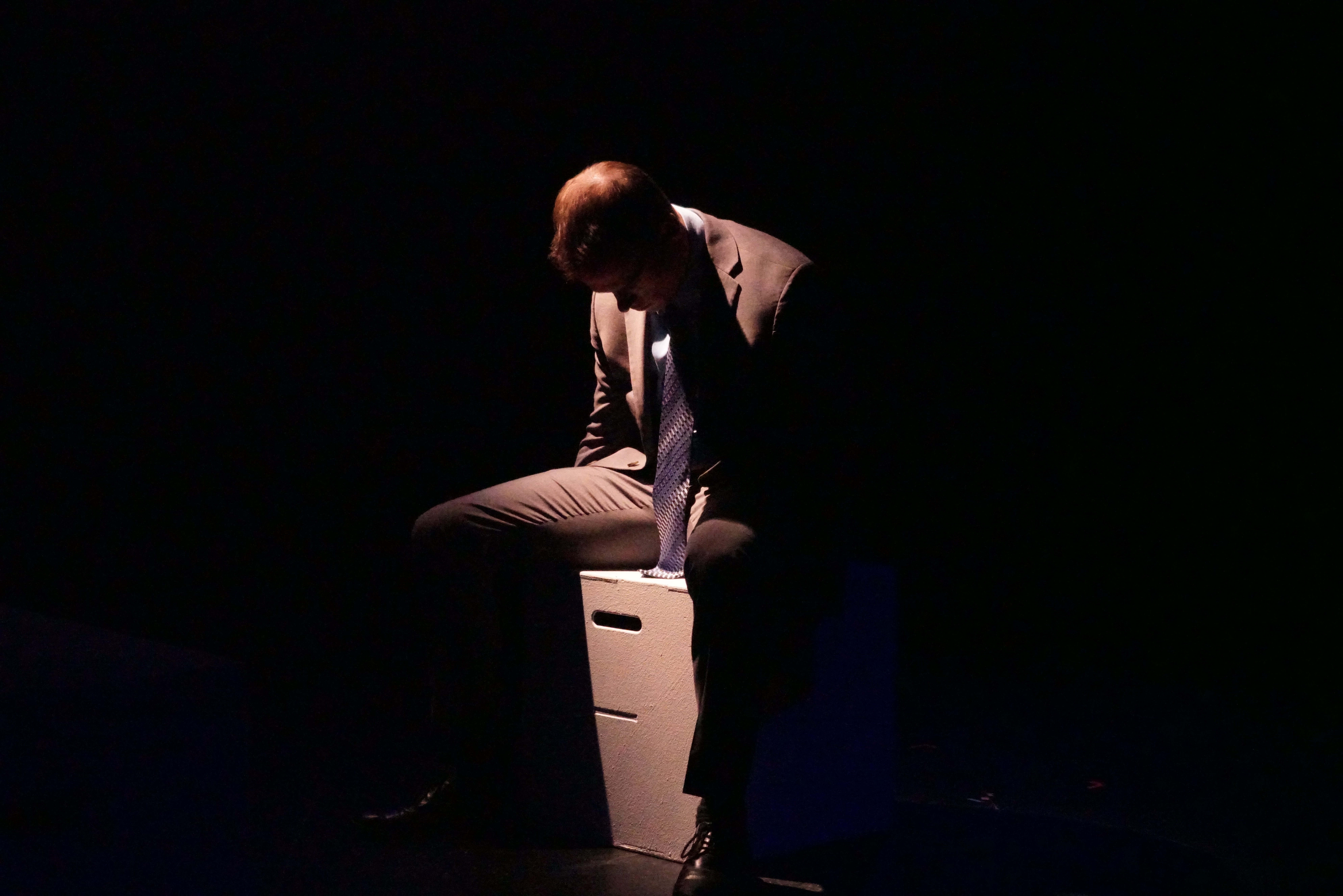 Logan Verlinde as Mr. Davidson in Second Stage Productions "The Guy Who Didn't Like Musicals"