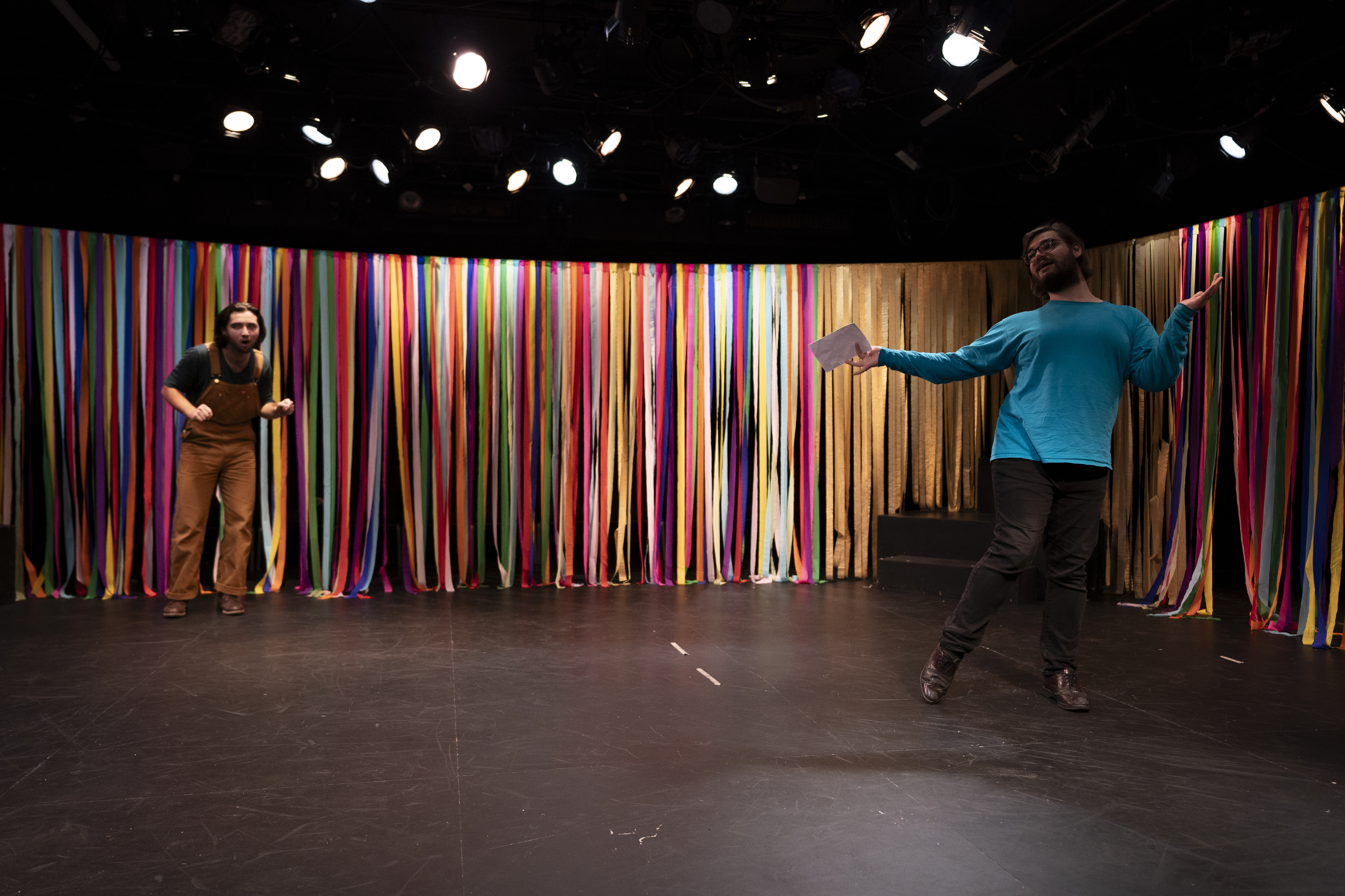 Anthony Monteleone as Vinny taunting Sebastian Barnett as Tuna with a letter in "Love is the Greater Labyrinth"